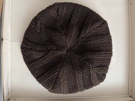 Beanie im Zopfstrickmuster Winter Mütze Kopfgrösse 55/57 