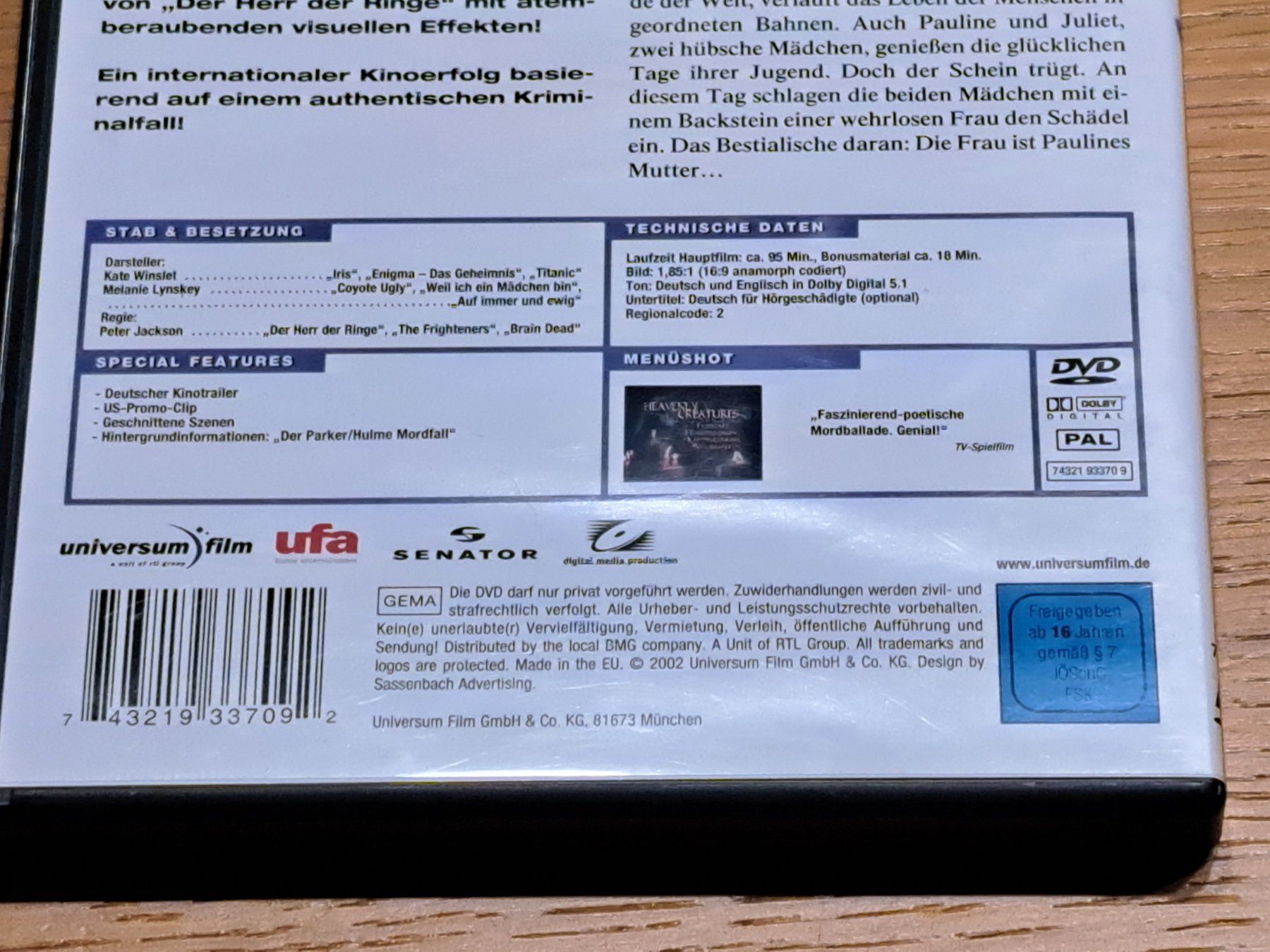 Tutti i DVDs: DVD Heavenly Creatures von Peter jackson mit kate Winslet – Usato da Unterseen venduto da Kanica 3
