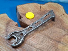 1 antiker Oldtimer Gabel- / Hebel Schlüssel (LOT3174#AWZ9)