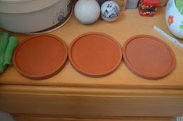 3 STUCK - BLUME TELLER TERRACOTTA