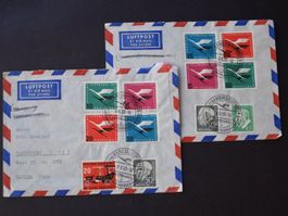 2 Flugpost Briefe von Deutschland  B0509C