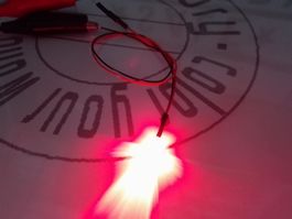 LED 3mm verkabelt, 12V DC, rot