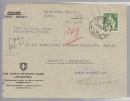 Timbre administratif 8 sur devant de lettre