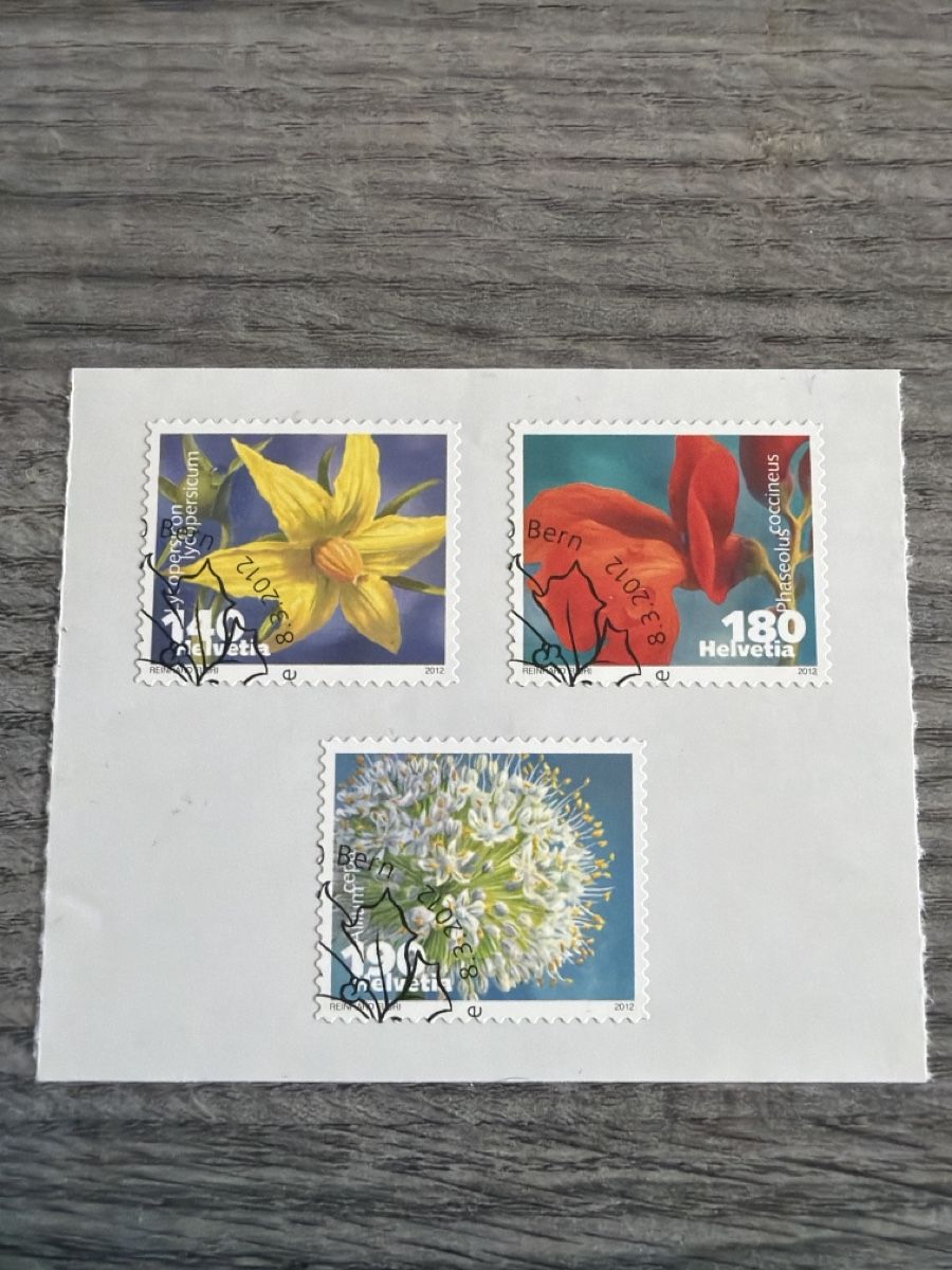 Tous les timbres: Briefmarken Set Blumenmotiv 3 Stk. 2012 – Neuf (Voir description) à Tafers par Tschanz-Solutions