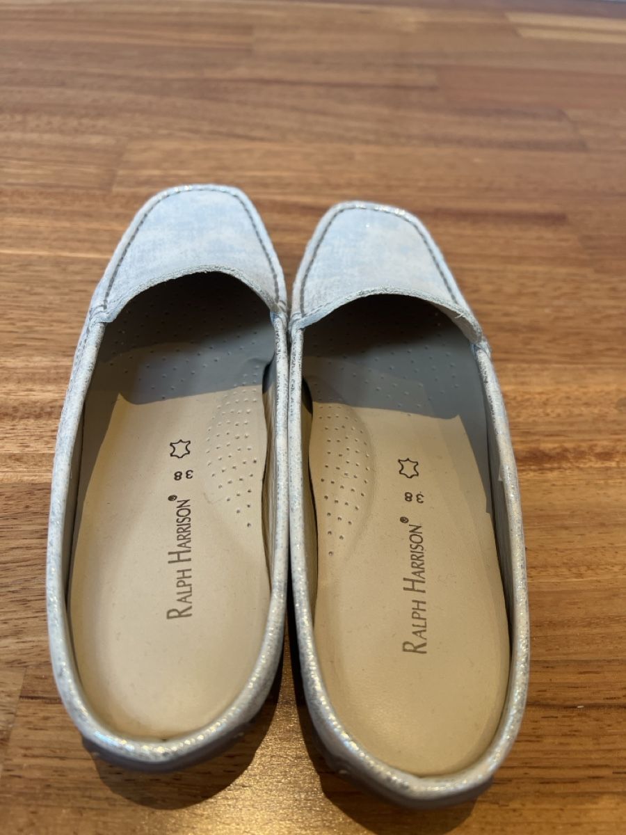 Damenschuhe: Slipper Damen Ralph Harrison Silber Grösse 38 – Neu (gemäss Beschreibung) aus Eglisau von Jsam 1