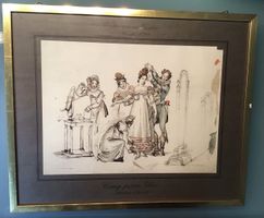 Lithografie koloriert, Le Bon Genre Blatt 103 L.M.Lanté 1804