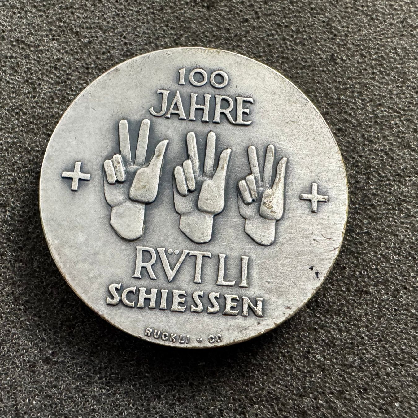 Medaglie: Medaille 100 Jahre Rütlischiessen – Usato da Reitnau venduto da tb-muenzen 1