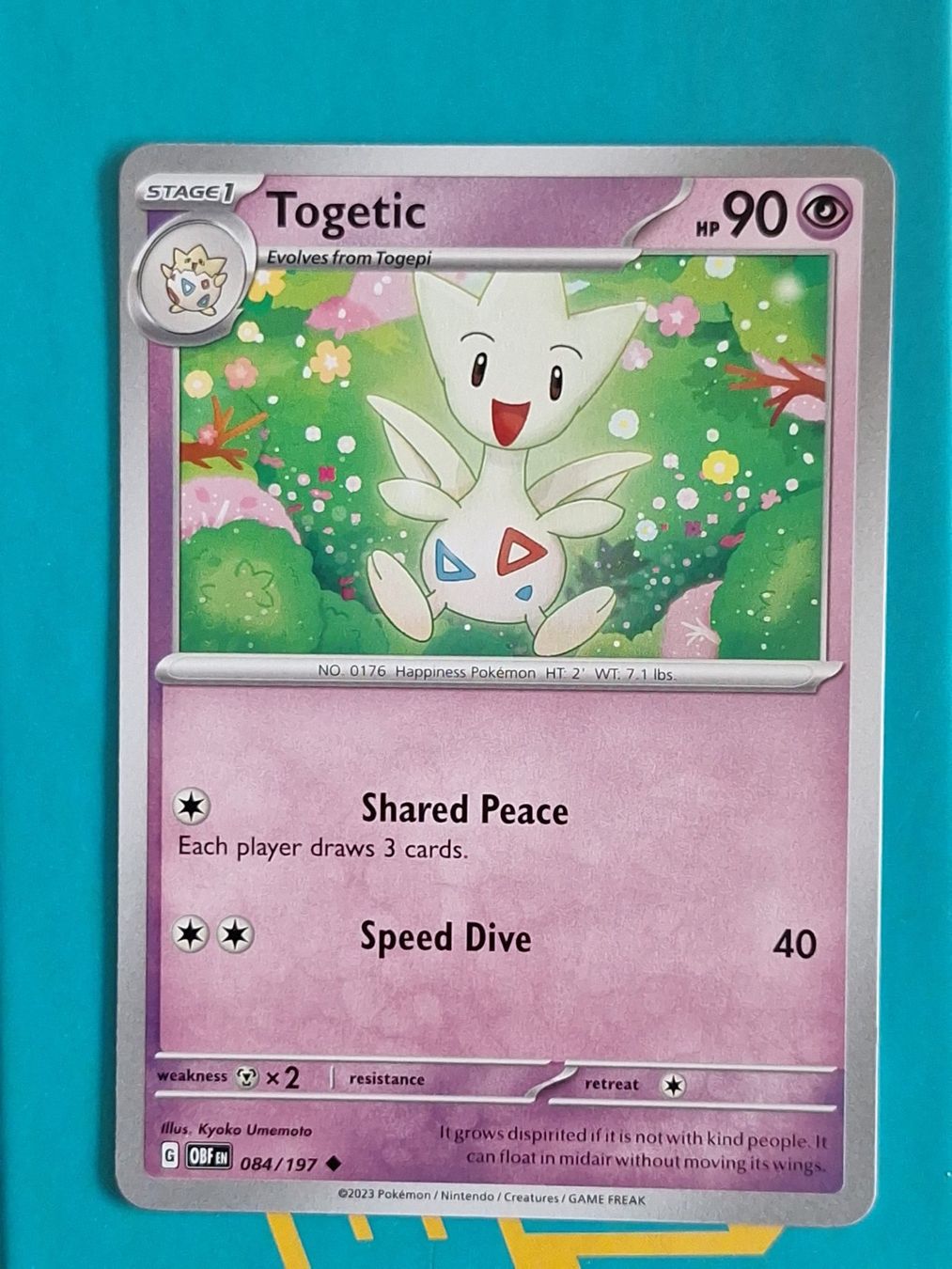 Pokémon Carte collezionabili: Togetic - Pokemon Obsidian Flames – Usato da Altstätten SG venduto da GGsGameshop
