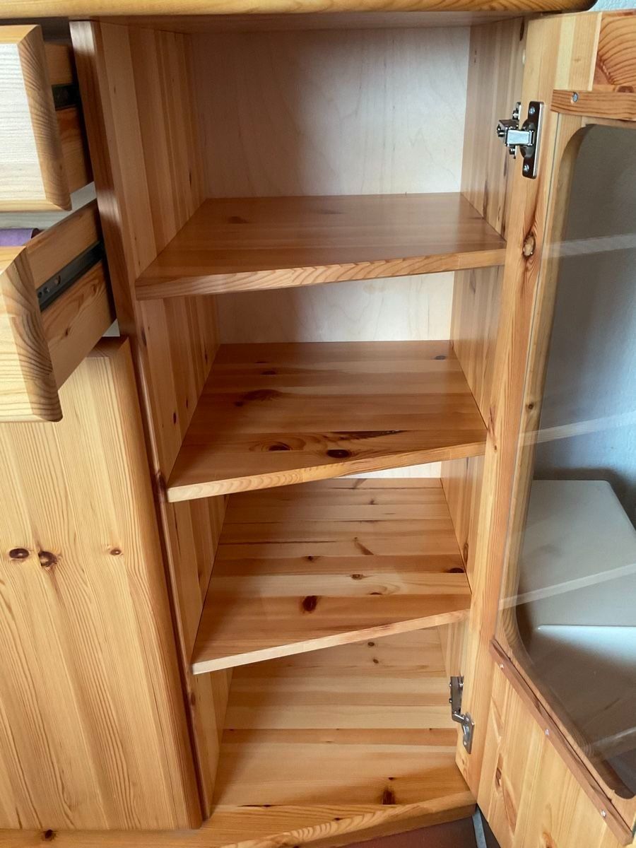 Vetrine: Highboard/Vitrine aus Kiefernholz – Usato da Dagmersellen venduto da Pining1 3