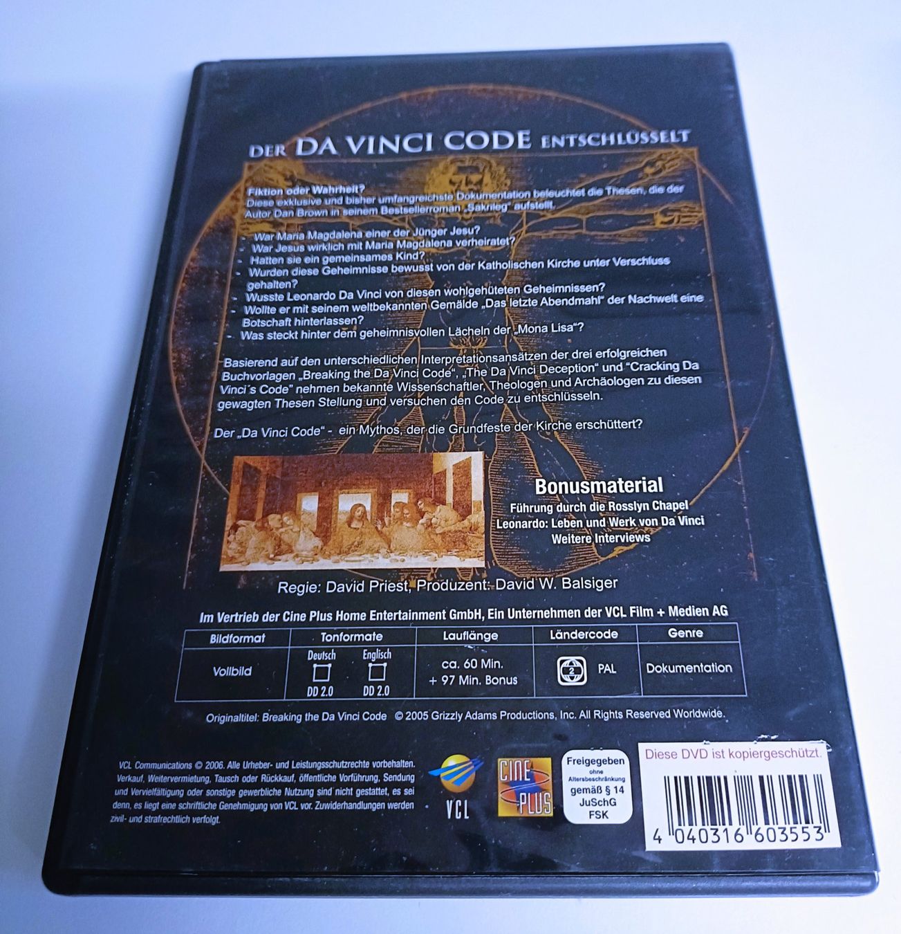 Tutti i DVDs: Der Da Vinci Code entschlüsselt - Sakrileg Doku – Nuovo (secondo la descrizione) da Köniz venduto da Movieportal007 1