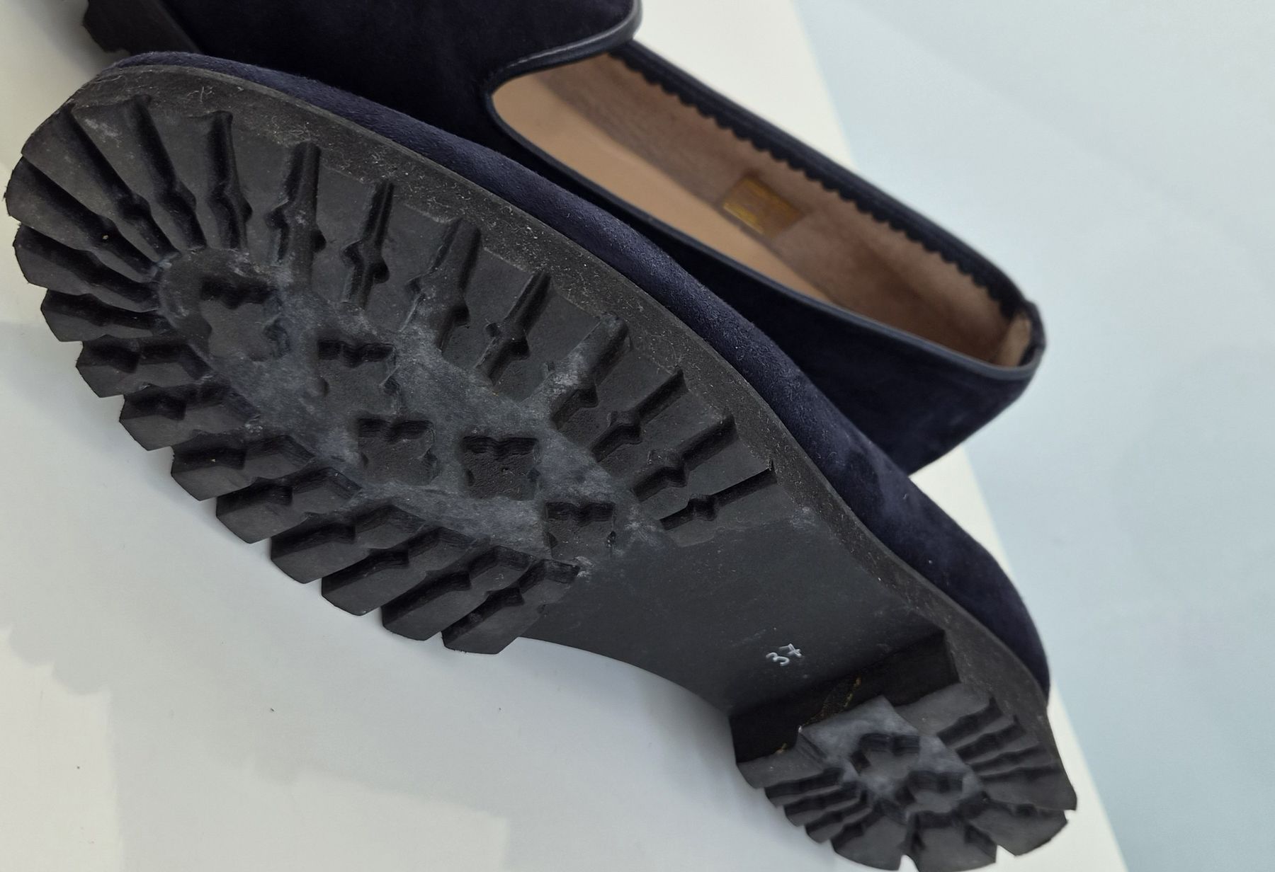 Scarpe da donna: Dunkelblaue Lammfell Loafer Gr. 37 Sommer  – Usato da Rapperswil SG venduto da lemiii 2