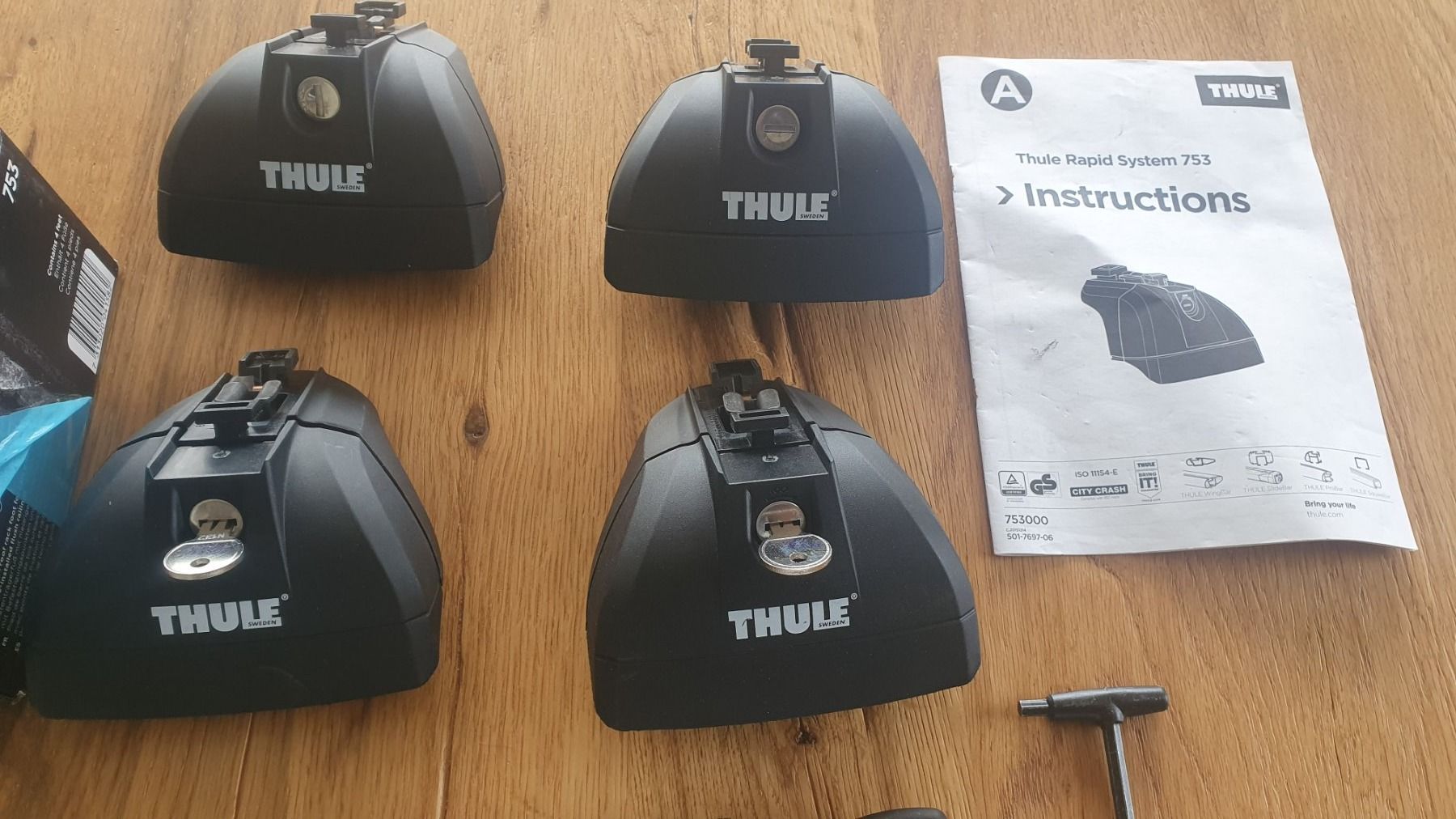 Thule Dachträger: Thule 753 Rapid System Lastenträgerfuss/pied de barre – Gebraucht aus Cousset von  1