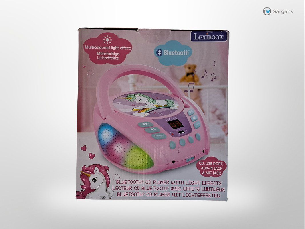 Lettore multimediale portatile: LEXIBOOK Einhorn Bluetooth CD Player (Lichteffekt) – Nuovo (secondo la descrizione) da Sargans venduto da Restwert_Sargans