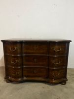 Antike Nussbaum Kommode, Vintage Truhe mit 3 Schubladen