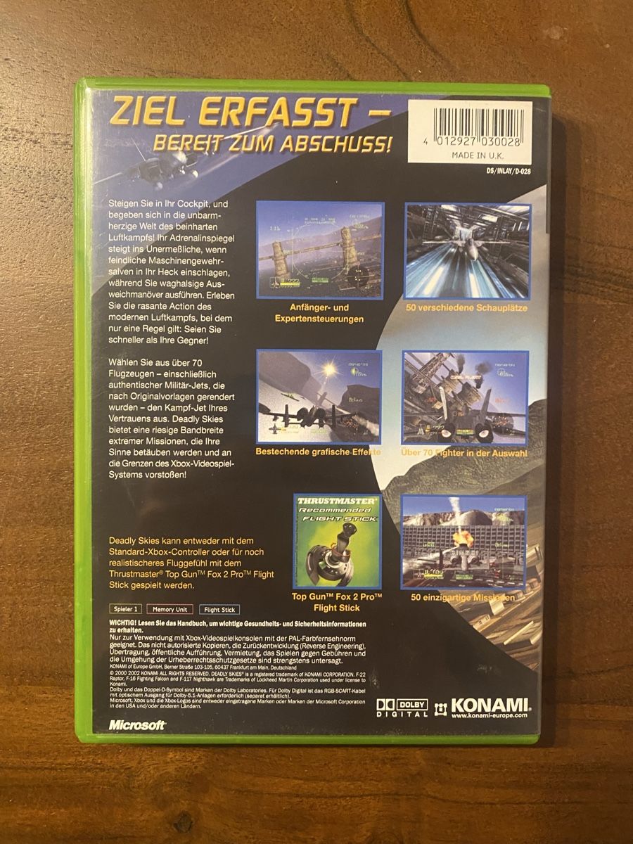 Microsoft Giochi: Deadly Skies für Xbox – Usato da Thunstetten venduto da Virus_33 2