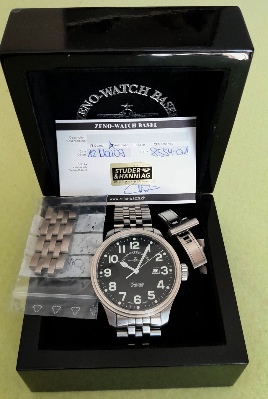 Zeno Orologi: Zeno Watch Basel Automatic Oversized – Usato da Buchs SG venduto da Radixx 1