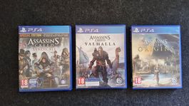 Assassins Creed: Origins, Valhalla, Syndicate - Kratzerfrei