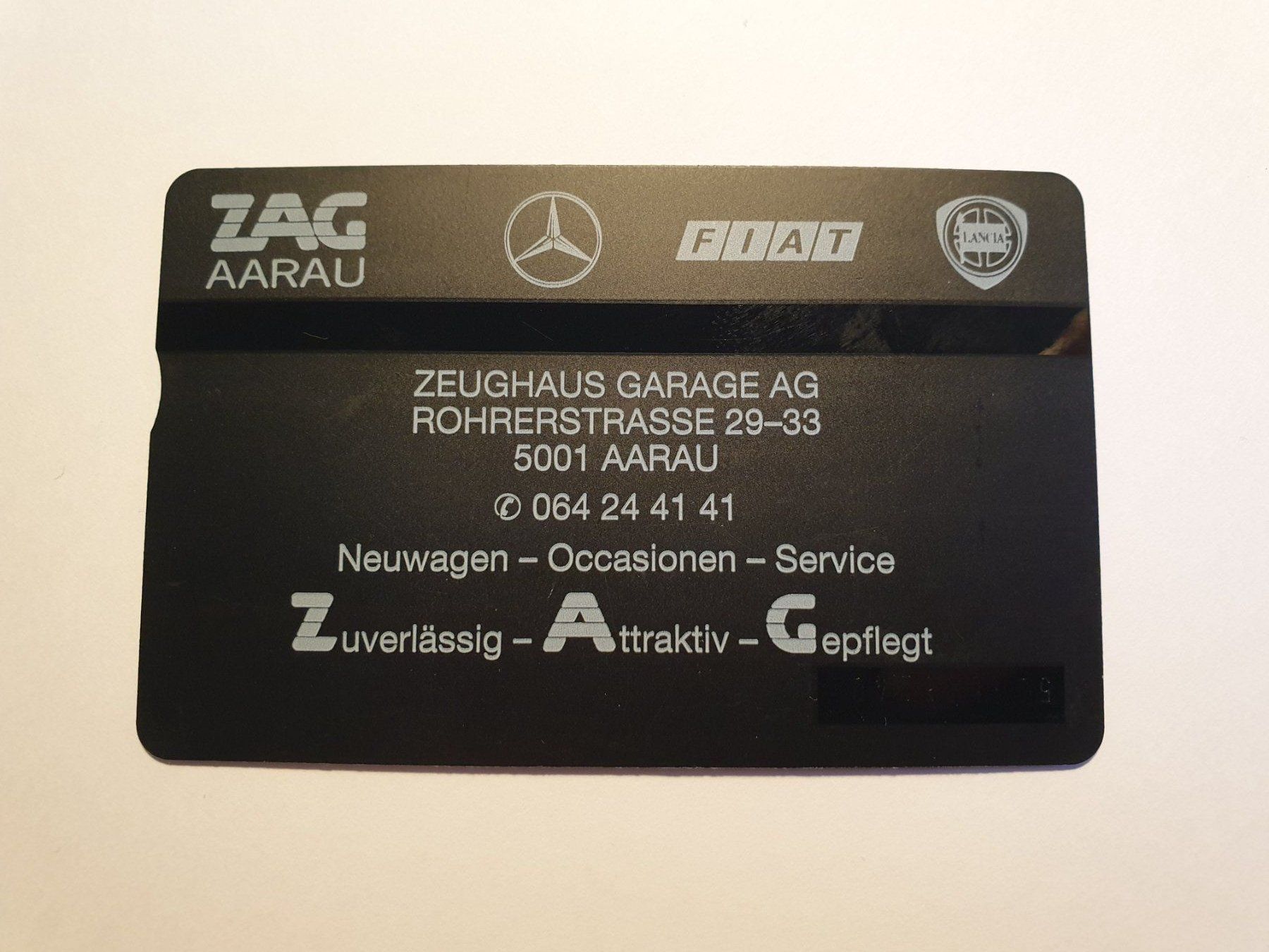 Schede telefoniche: ZAG Aarau ungebr – Nuovo (secondo la descrizione) da Rain venduto da chesz 1