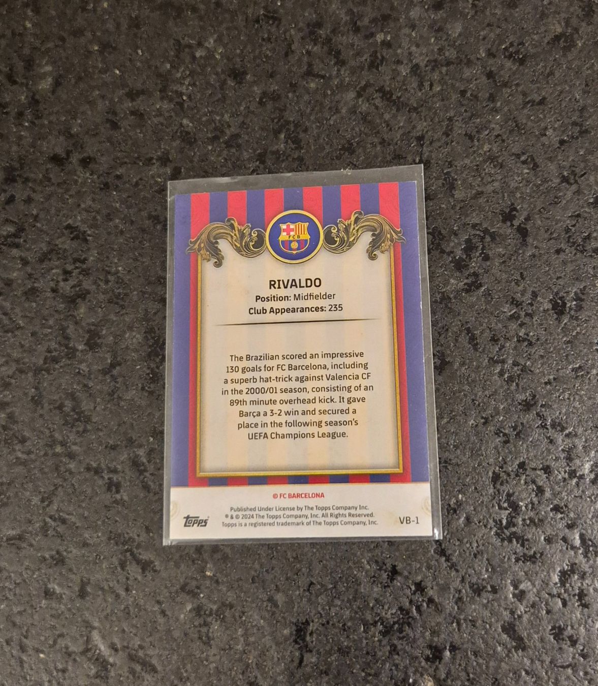 Topps Carte collezionabili: Rivaldo - Barcelona - Topps – Nuovo (secondo la descrizione) da Burg AG venduto da Danoe 1