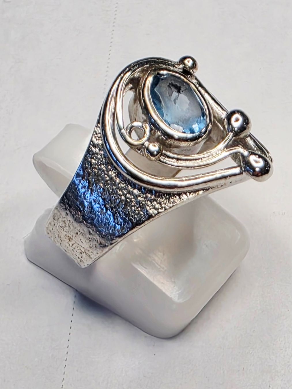 Bagues: Blau Topas Silber Ring – Neuf (Voir description) à Zürich par benedikt12 2