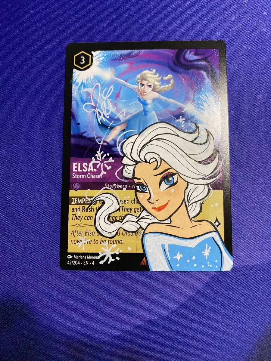 Disney Carte collezionabili: Lorcana [Elsa/ Scatched & Signed!] – Nuovo (secondo la descrizione) da Schwyz venduto da Moonbreon