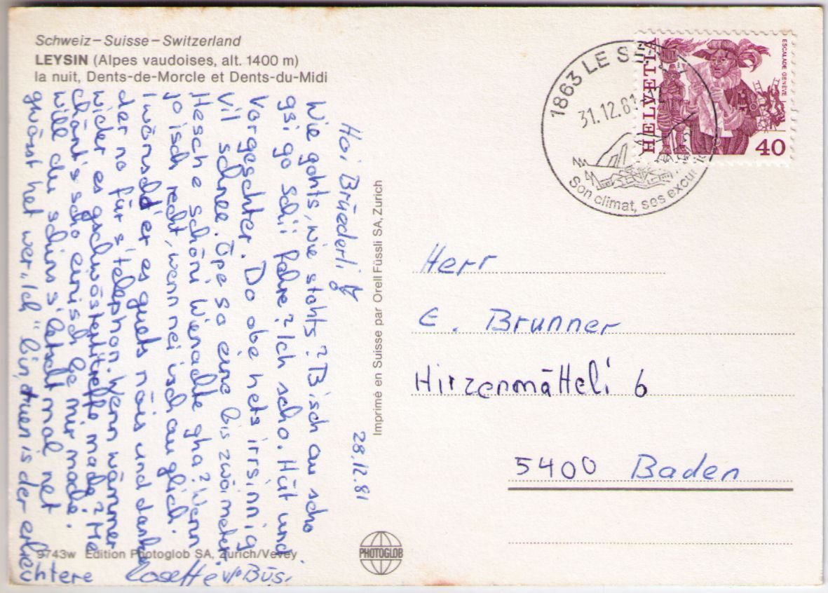 Cartes postales: Leysin – D'occasion à Binningen par Mountainrider 1
