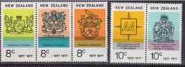 Neuseeland, Mi 701-705* KW € 1.80