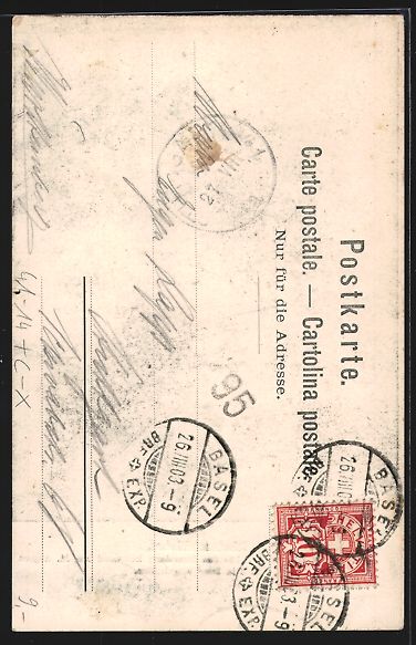 Cartes postales: Basel, Schraubendampfer Justitia von Str – D'occasion à Berlin par bartko-reher 1