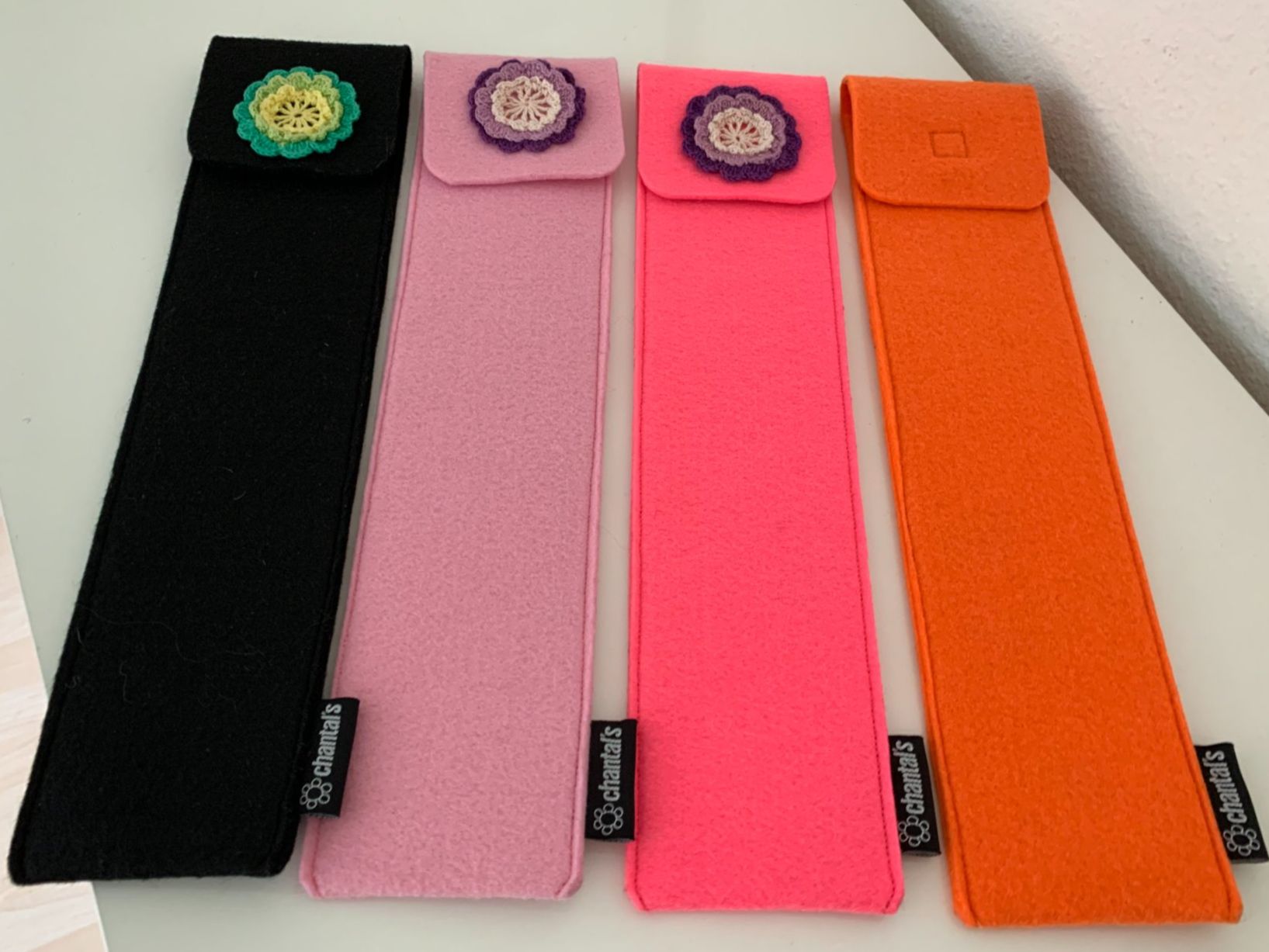 Strumenti musicali: 4 Blockflöten Etui, Handarbeit, NEU – Nuovo (secondo la descrizione) da Worb venduto da farben20zauber