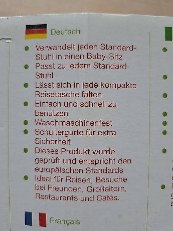 Hochstühle: Babysitz – Gebraucht aus Winterthur von feehee 2