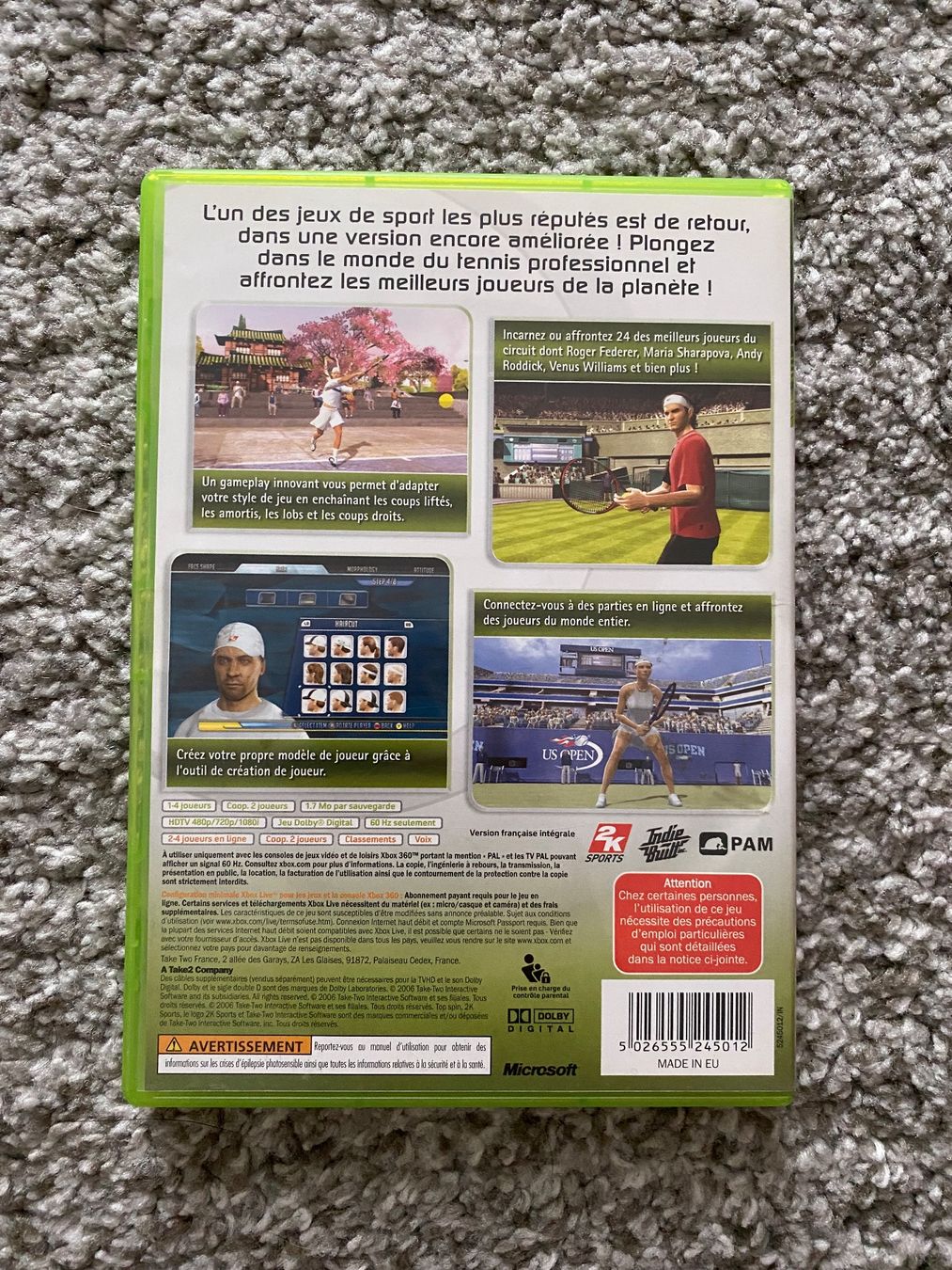 Microsoft Giochi: XBOX 360 - Top Spin 2 – Usato da Orbe venduto da SNAS9 1