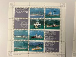 8 Lemanex Blocks 1978 gest. 3 div. Stempel, Celestino Piatti