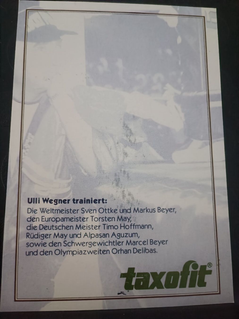 Autogramme: Ulli Wegner - Trainer Boxen – Gebraucht aus Menziken von Artographs 1