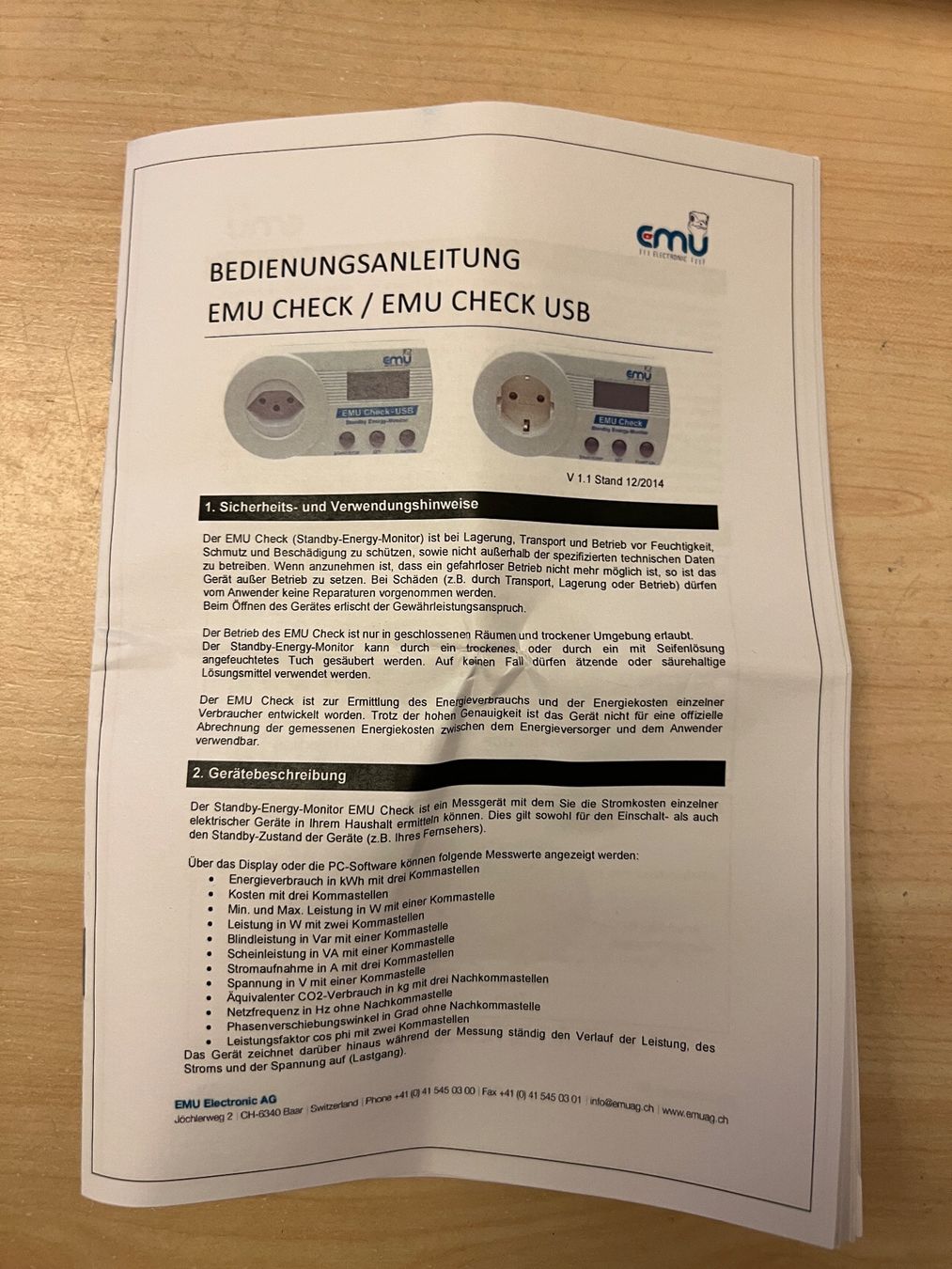 Messen: EMU Check - Stromverbrauch Messgerät – Neu (gemäss Beschreibung) aus Brunnen von Bonitoman 2