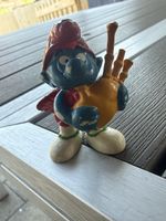 Schleich Schtroumpf joueur de cornemuse 1979 Hong Kong figur