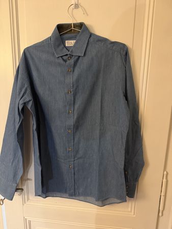Camicia uomo IBA in cotone denim, made in Italy, nuova!