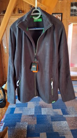 Fleecejacke Herren grau Grösse (M) mit Etikett