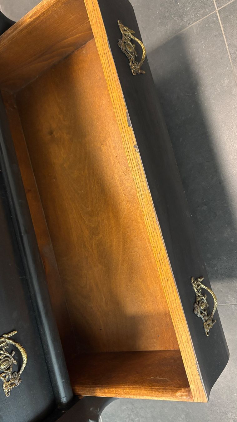 Cassettiere: Edle Holzschrank, Kommode Vintage Schwarz mit 3 Fächern – Usato da Lengnau BE venduto da 4ConsultingSolutions 7