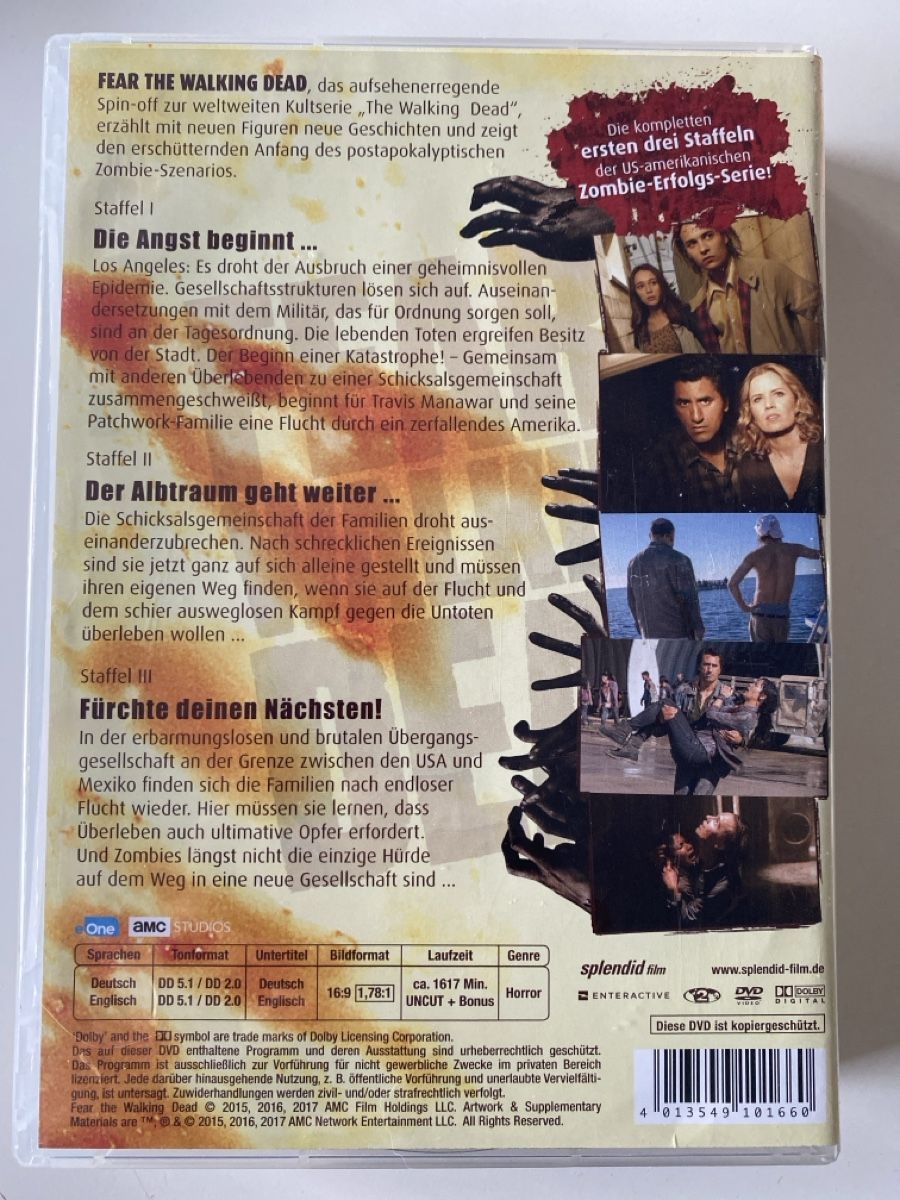 Tutti i DVDs: Fear the Walking Dead - Staffeln 1-3 – Usato da Gasel venduto da Ntomate 1