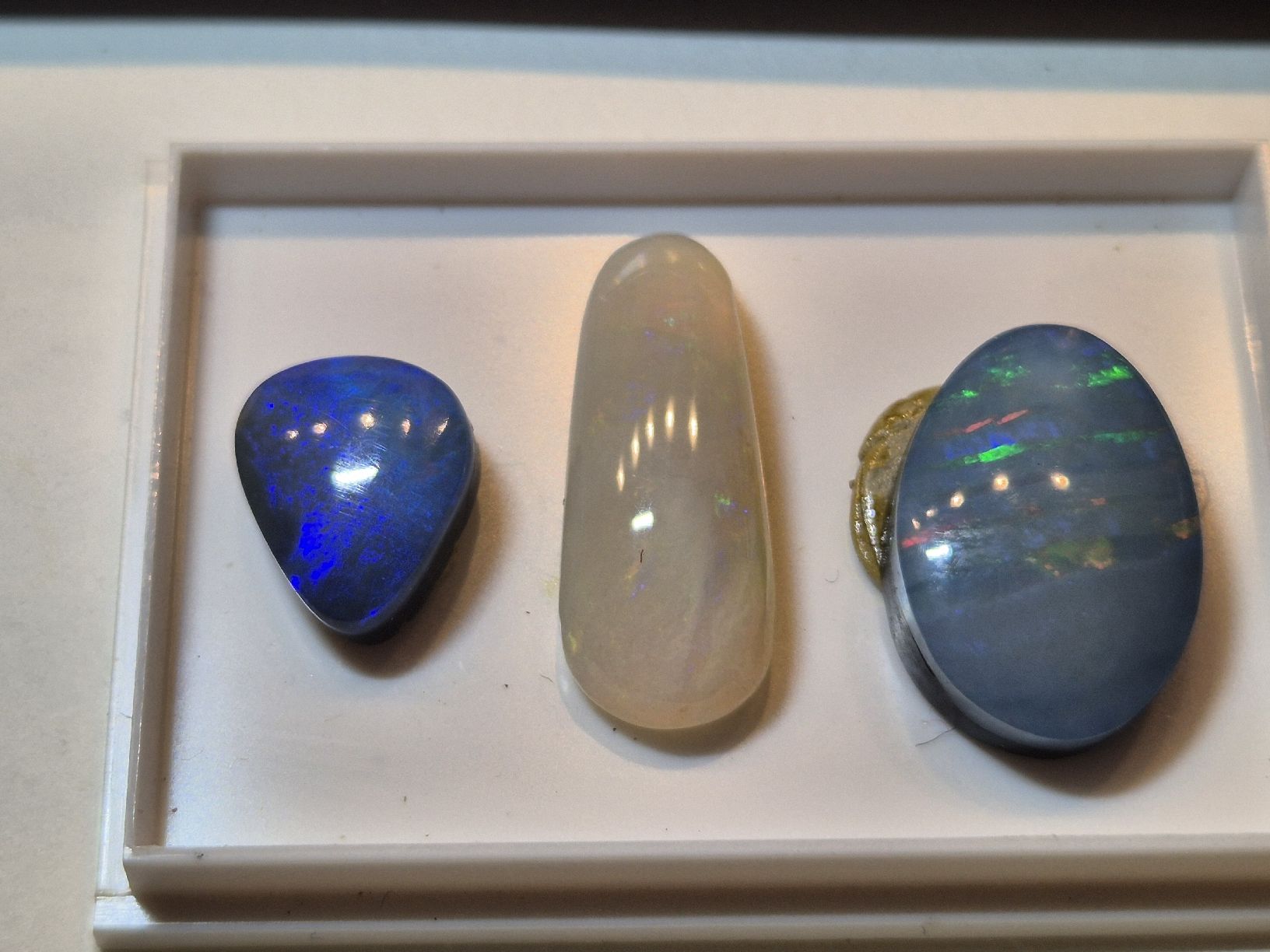 Edelsteine: Opal Boulder oval blau Mineral Australien  – Neu (gemäss Beschreibung) aus Russikon von eunicetungol 4