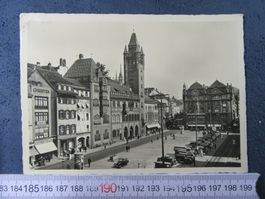 BASEL 1936 MARKTPLATZ OLDTIMER AUTO'S PARKING  BUG AK-BS