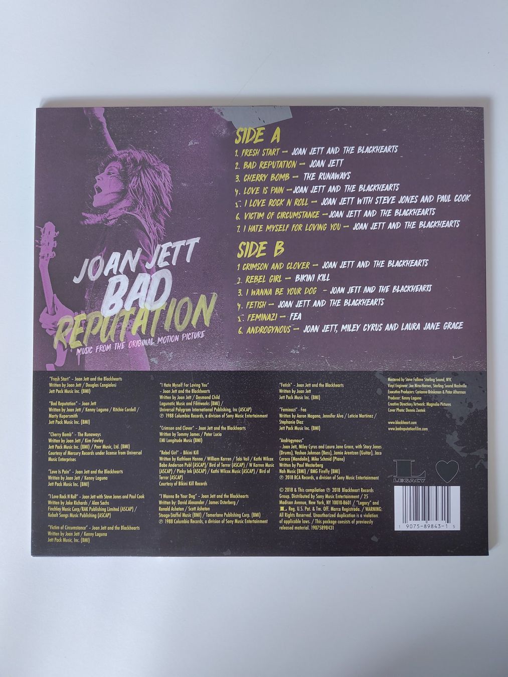 Schallplatten: Joan Jett - Bad Reputation - Vinyl 2018 – Gebraucht aus Glattpark (Opfikon) von MRiva 1