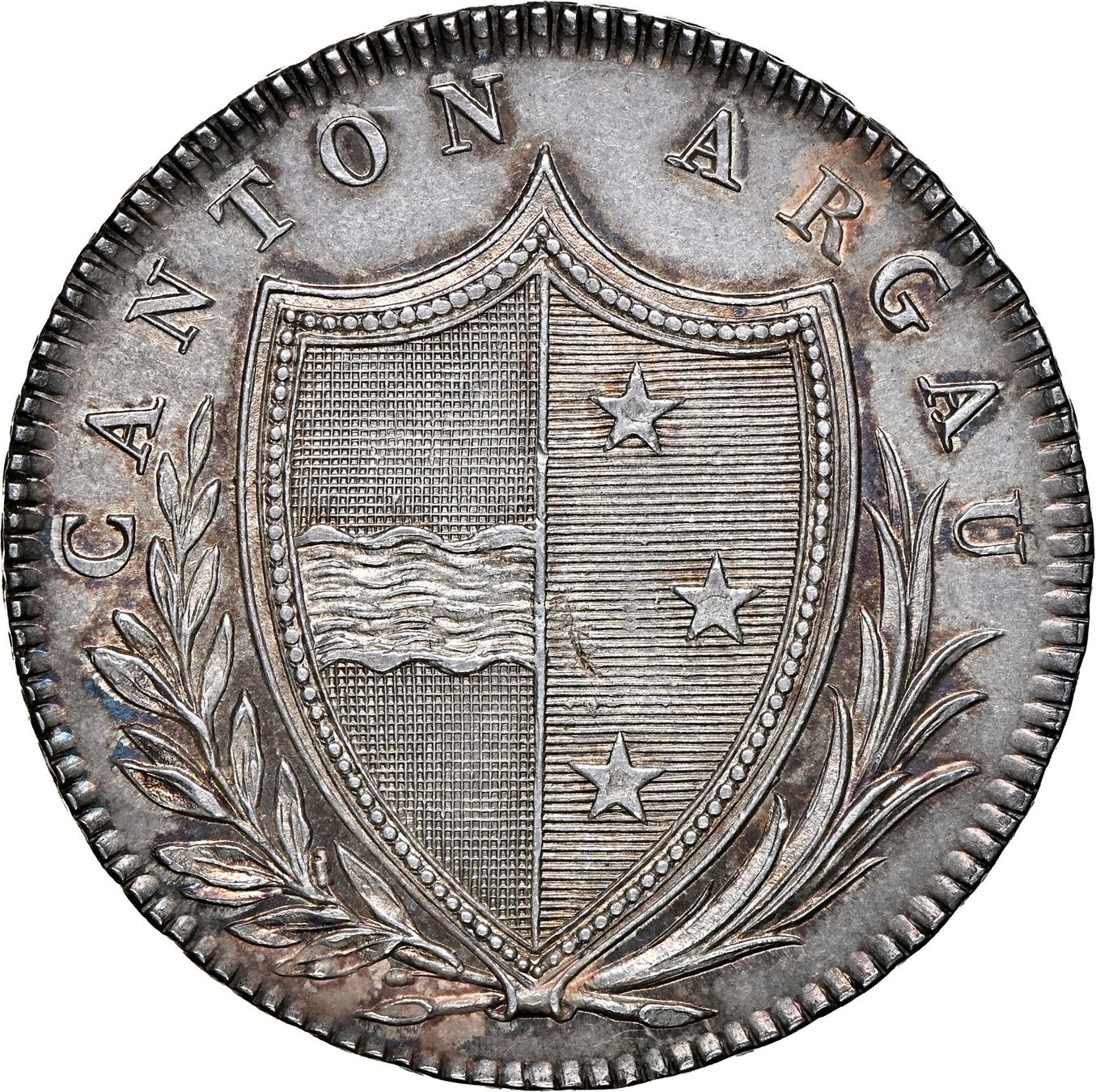 Tutti le monete: 20 Batzen 1809 Aargau NGC MS62 – Usato da Pfäffikon ZH venduto da Schweizer_Muenzen 1