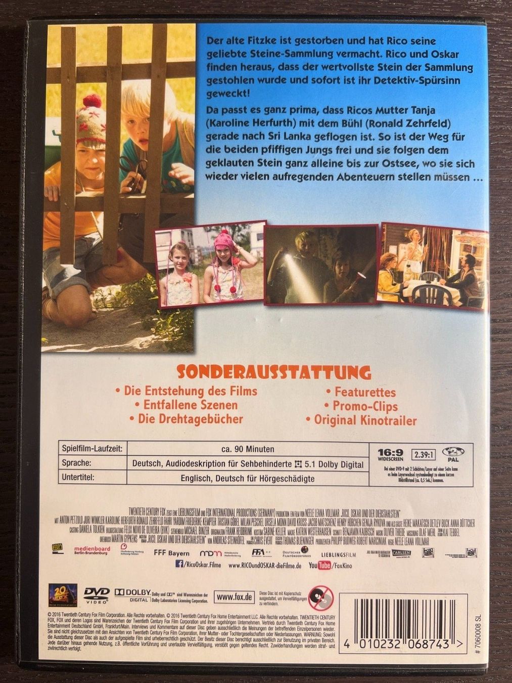 Tutti i DVDs: Rico, Oskar und der Diebstahlstein – Usato da Zürich venduto da FilmFreunde 1
