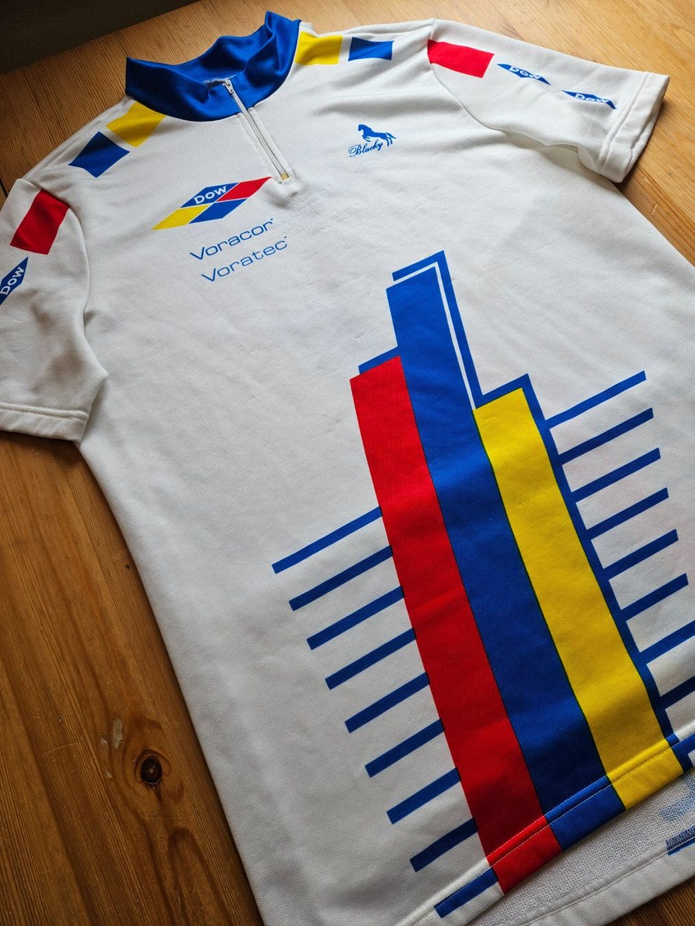 Leibchen & Hosen: Radtrikot Blacky vintage DOW Grösse XXL Velo Fahrrad Trikot – Gebraucht aus Hägglingen von United-Village-Trade 1