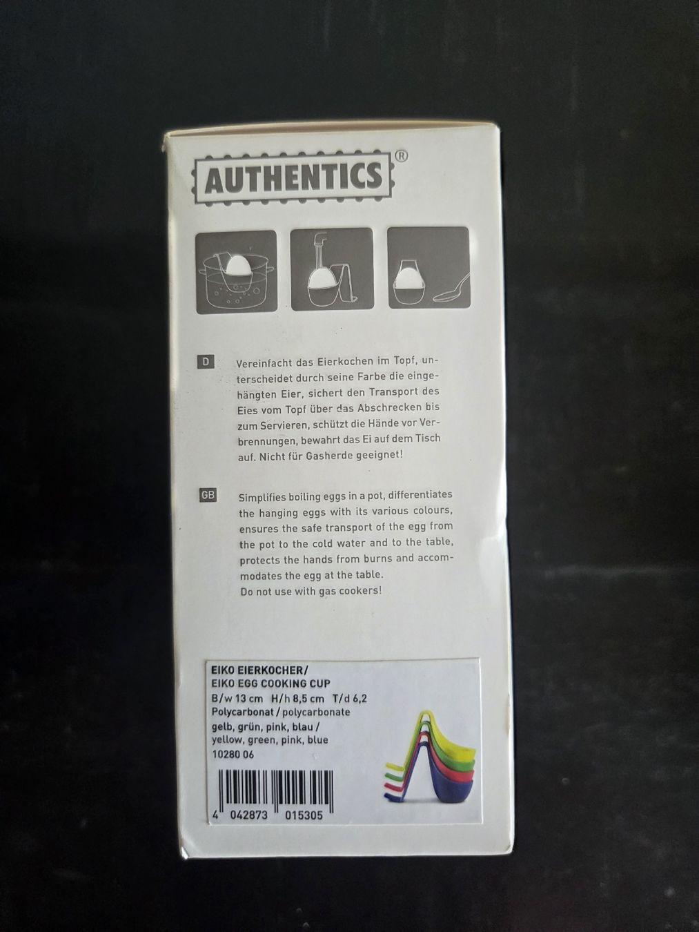 Autre vaisselle: Authentics EIKO Eierkocher + 4 Eierbecher, Top Zustand! – Neuf avec emballage d'origine à Basel par Anghkorwatt 2