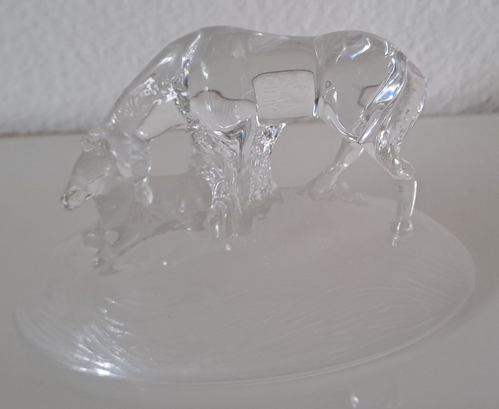 Gläser: Schöne Glasskulptur mit Pferden – Gebraucht aus Wallisellen von monbijoux009 2