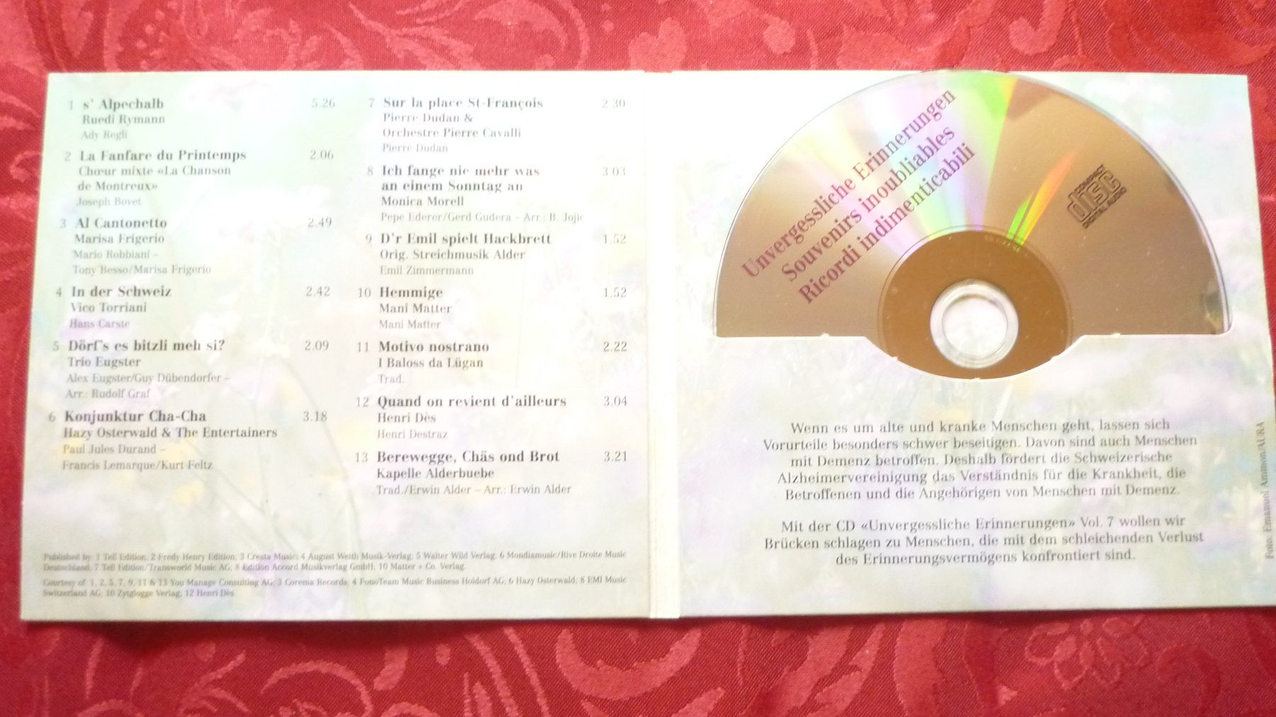 CDs: Unvergessliche Erinnerungen Vol. 7 – Gebraucht aus Trimmis von hasso123 1