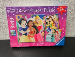 Neu - Ravensburger - Puzzle 3x49 Disney Princess