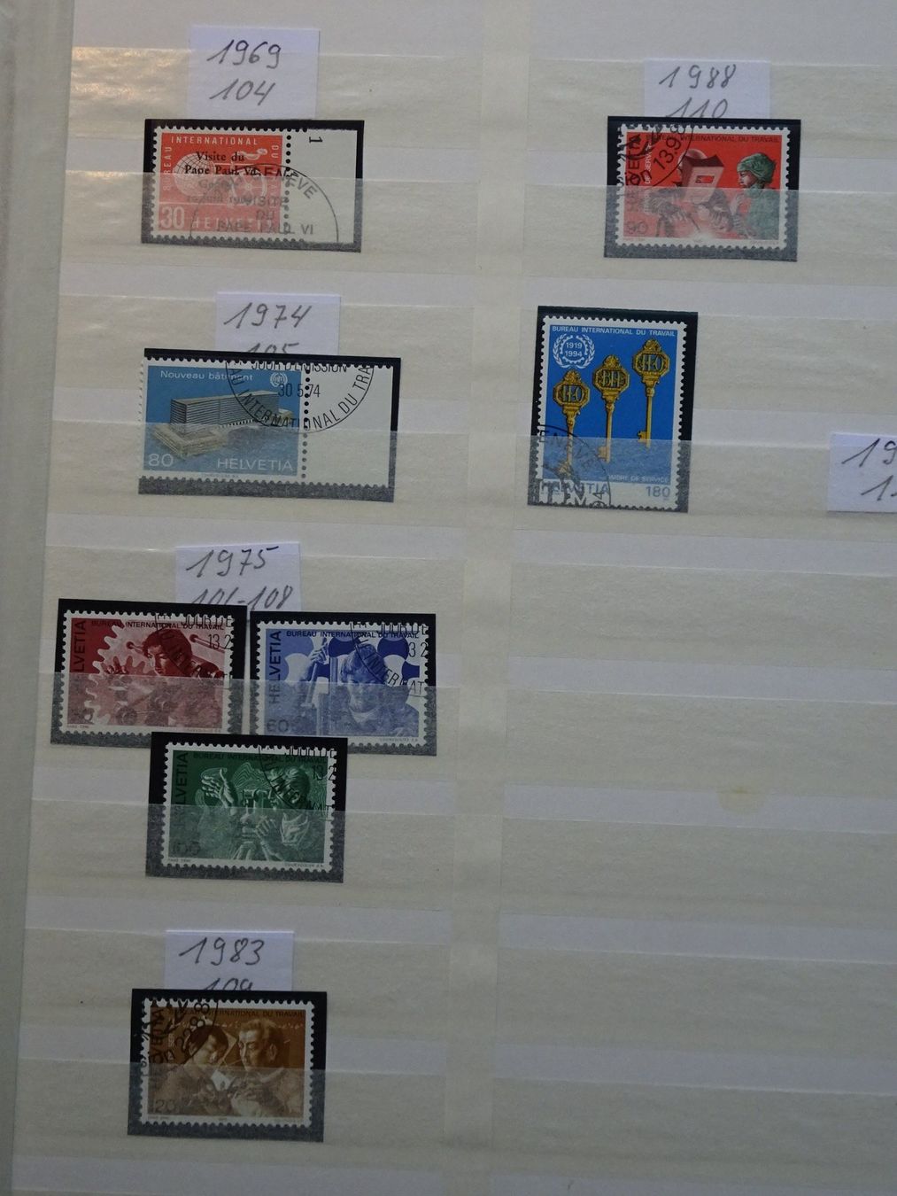 Alle Briefmarken: BIT 1969/74/75/83/88/94 – Neu (gemäss Beschreibung) aus Aadorf von Chnorli-Furz